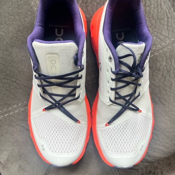 On Running Teal and Orange Athletic Shoes - Picture 3 of 5